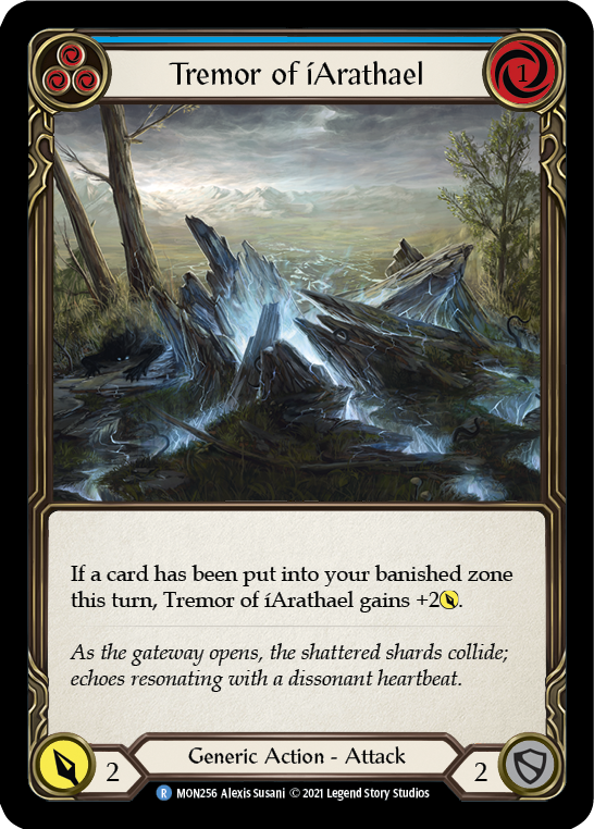 Tremor of iArathael (Blue) [MON256] 1st Edition Normal | Galactic Gamez
