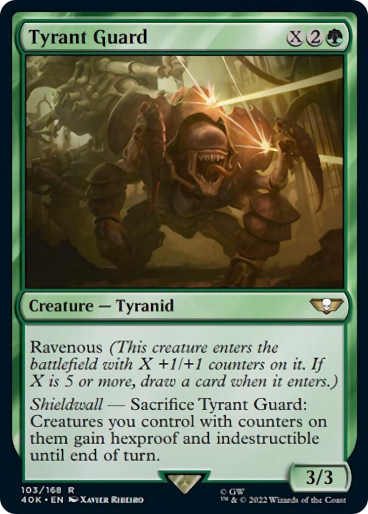 Tyrant Guard (Surge Foil) [Universes Beyond: Warhammer 40,000] | Galactic Gamez