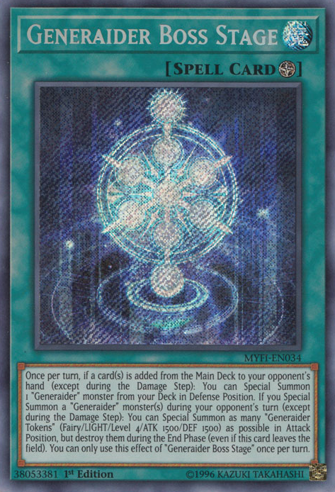 Generaider Boss Stage [MYFI-EN034] Secret Rare | Galactic Gamez