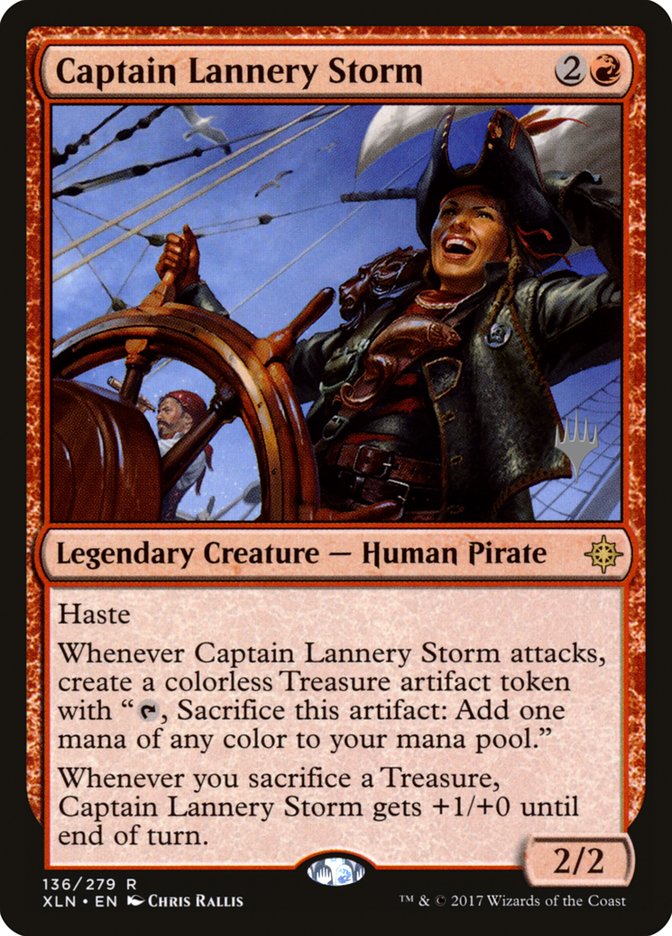 Captain Lannery Storm (Promo Pack) [Ixalan Promos] | Galactic Gamez