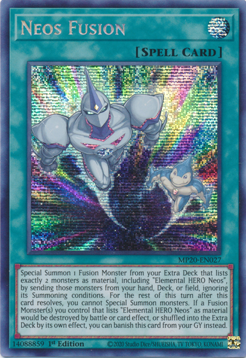 Neos Fusion [MP20-EN027] Prismatic Secret Rare | Galactic Gamez