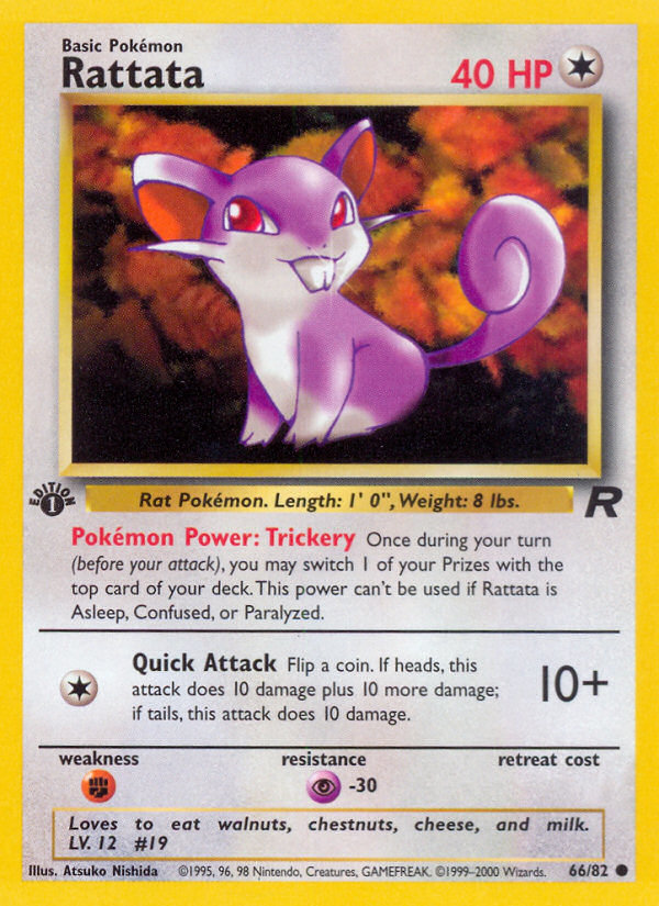 Rattata (66/82) [Team Rocket 1st Edition] | Galactic Gamez