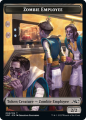 Zombie Employee // Balloon Double-sided Token [Unfinity Tokens] | Galactic Gamez