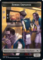 Zombie Employee // Treasure (013) Double-sided Token [Unfinity Tokens] | Galactic Gamez