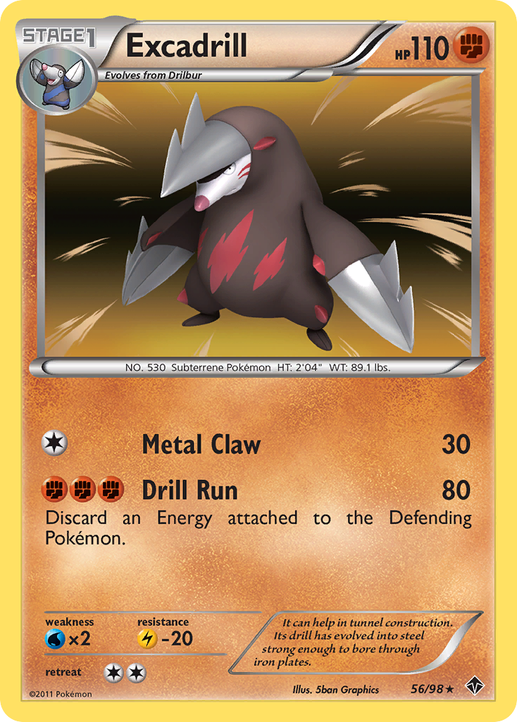 Excadrill (56/98) [Black & White: Emerging Powers] | Galactic Gamez