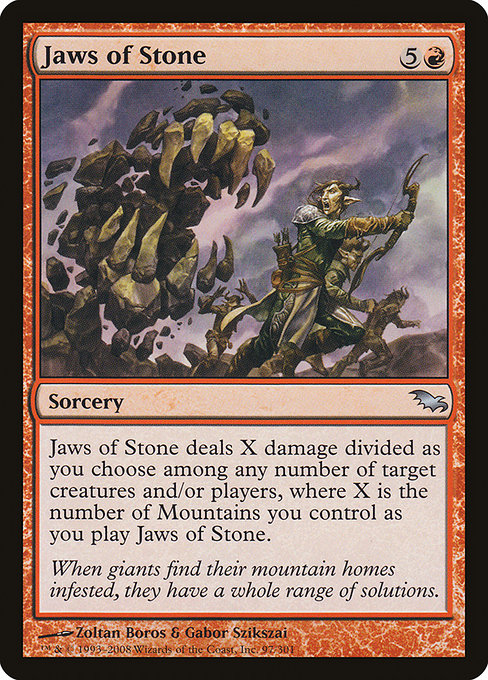 Jaws of Stone [Shadowmoor] | Galactic Gamez