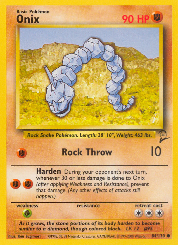 Onix (84/130) [Base Set 2] | Galactic Gamez