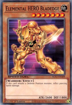 Elemental HERO Bladedge [SGX1-ENA09] Common | Galactic Gamez