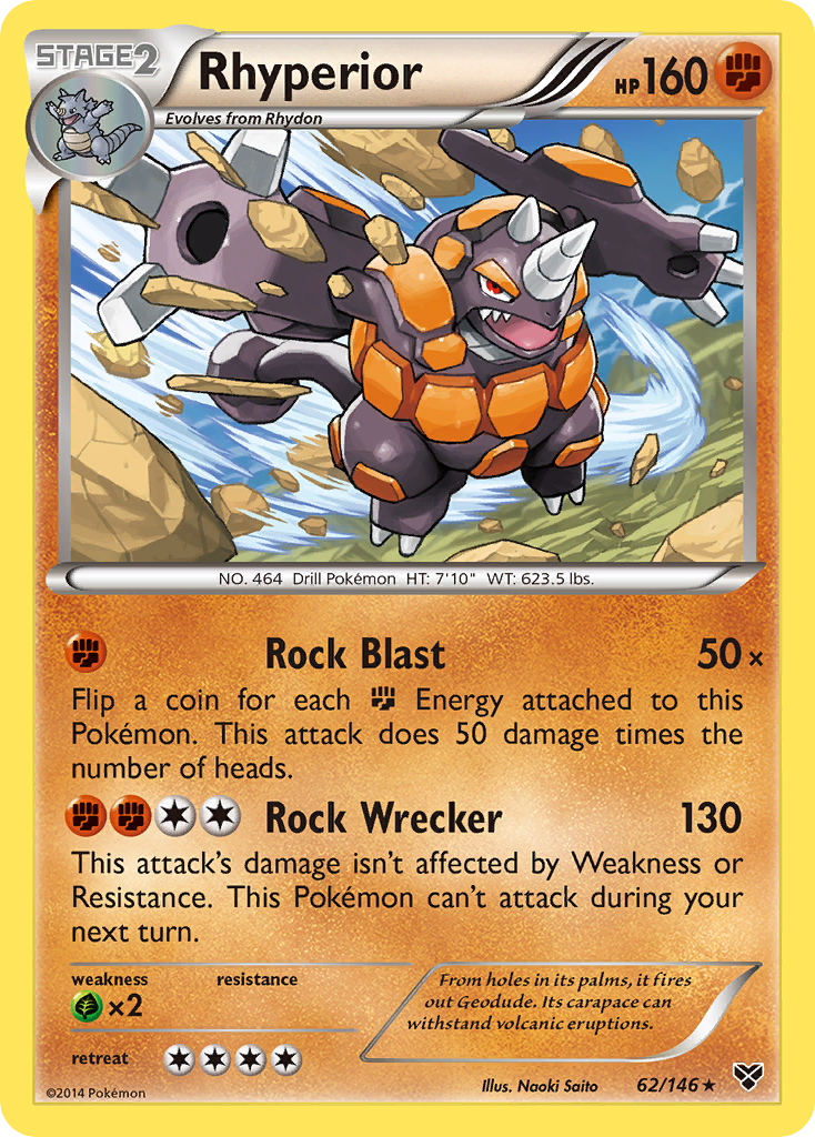 Rhyperior (62/146) [XY: Base Set] | Galactic Gamez