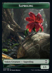 Beast // Saproling Double-sided Token [Streets of New Capenna Commander Tokens] | Galactic Gamez