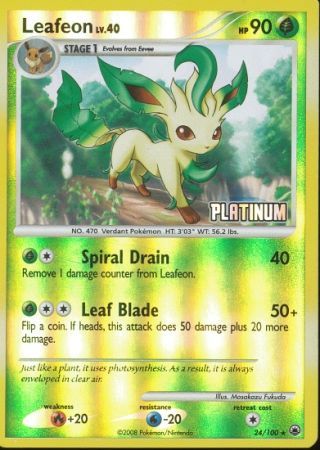 Leafeon (24/100) [Burger King Promos: 2009 Collection] | Galactic Gamez