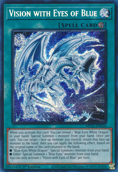 Vision with Eyes of Blue [MP23-EN026] Prismatic Secret Rare | Galactic Gamez