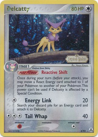 Delcatty (4/92) (Stamped) [EX: Legend Maker] | Galactic Gamez