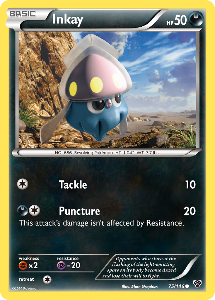 Inkay (75/146) [XY: Base Set] | Galactic Gamez