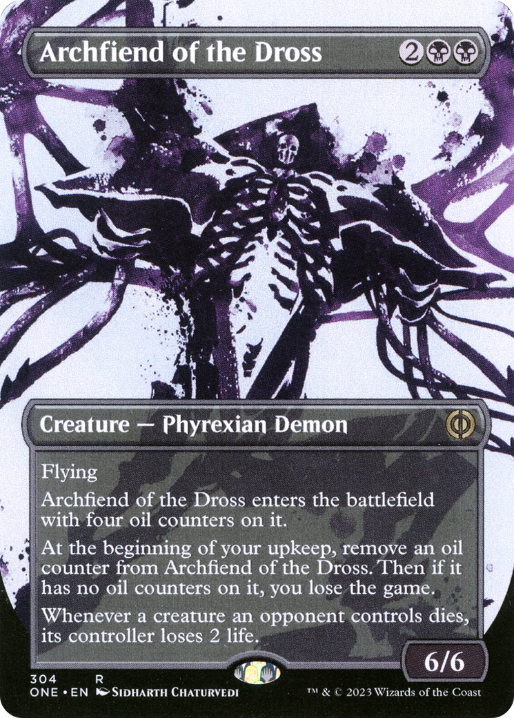 Archfiend of the Dross (Borderless Ichor) [Phyrexia: All Will Be One] | Galactic Gamez