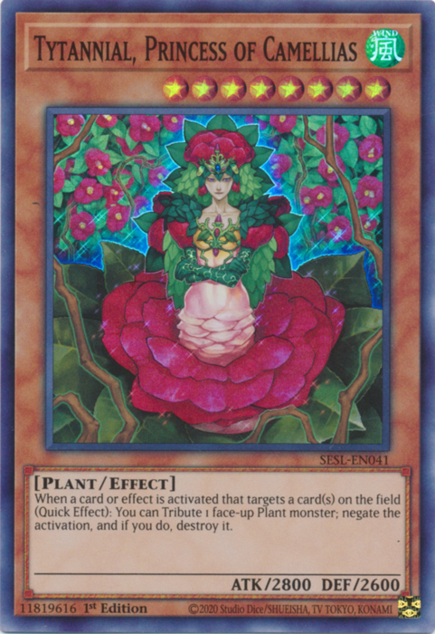 Tytannial, Princess of Camellias [SESL-EN041] Super Rare | Galactic Gamez