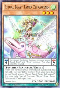 Ritual Beast Tamer Zefrawendi [CROS-EN029] Rare | Galactic Gamez