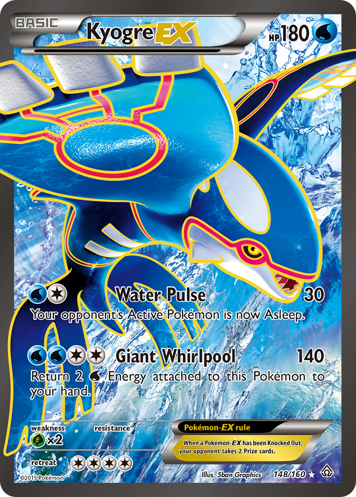 Kyogre EX (148/160) [XY: Primal Clash] | Galactic Gamez