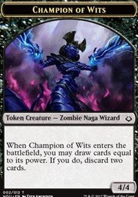 Champion of Wits // Insect Double-sided Token [Hour of Devastation Tokens] | Galactic Gamez