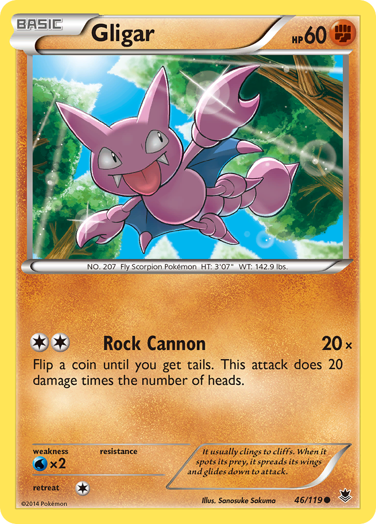 Gligar (46/119) [XY: Phantom Forces] | Galactic Gamez