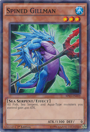 Spined Gillman (Shatterfoil) [BP03-EN059] Rare | Galactic Gamez