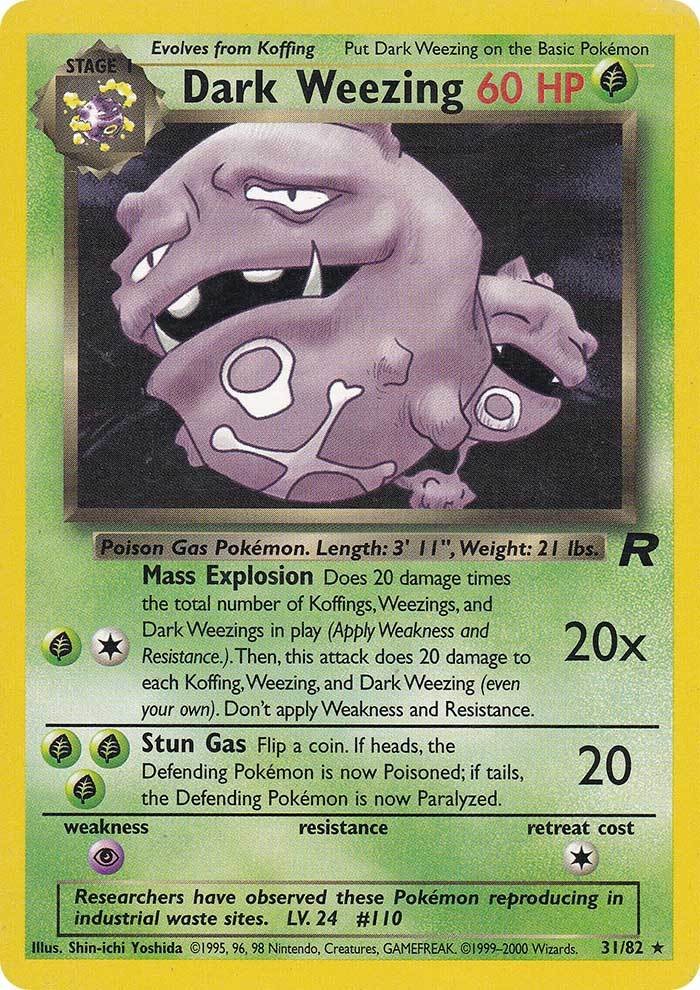 Dark Weezing (31/82) [Team Rocket Unlimited] | Galactic Gamez