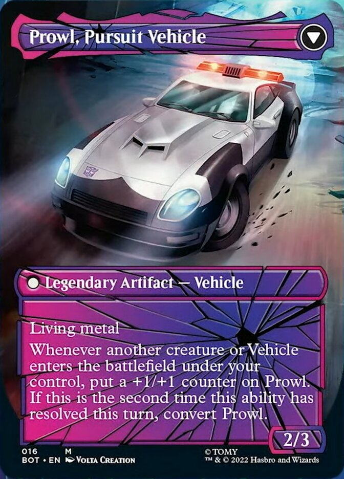 Prowl, Stoic Strategist // Prowl, Pursuit Vehicle (Shattered Glass) [Universes Beyond: Transformers] | Galactic Gamez