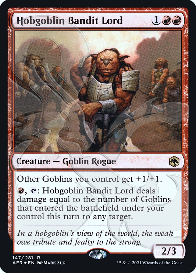 Hobgoblin Bandit Lord (Ampersand Promo) [Dungeons & Dragons: Adventures in the Forgotten Realms Promos] | Galactic Gamez