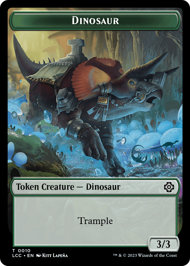 Copy // Dinosaur Double-Sided Token [The Lost Caverns of Ixalan Commander Tokens] | Galactic Gamez