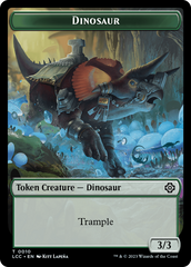 City's Blessing // Dinosaur Double-Sided Token [The Lost Caverns of Ixalan Commander Tokens] | Galactic Gamez