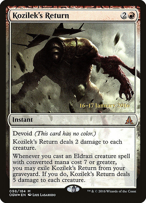 Kozilek's Return [Oath of the Gatewatch Promos] | Galactic Gamez