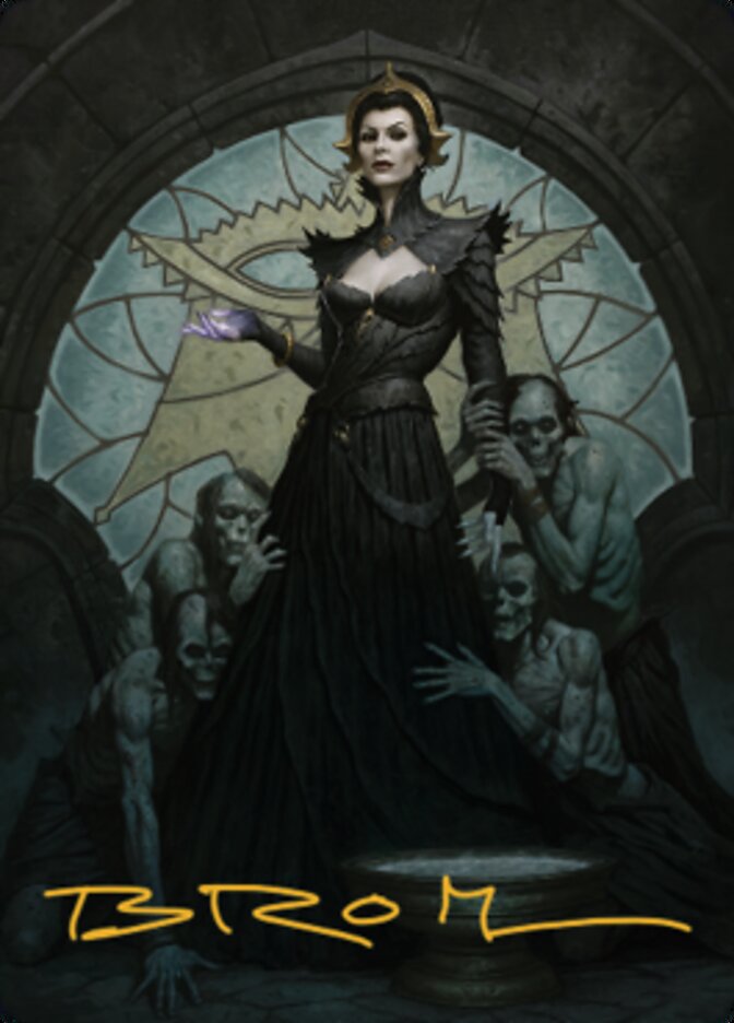 Liliana of the Veil Art Card (Gold-Stamped Signature) [Dominaria United Art Series] | Galactic Gamez