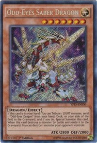 Odd-Eyes Saber Dragon [YS15-ENF00] Secret Rare | Galactic Gamez