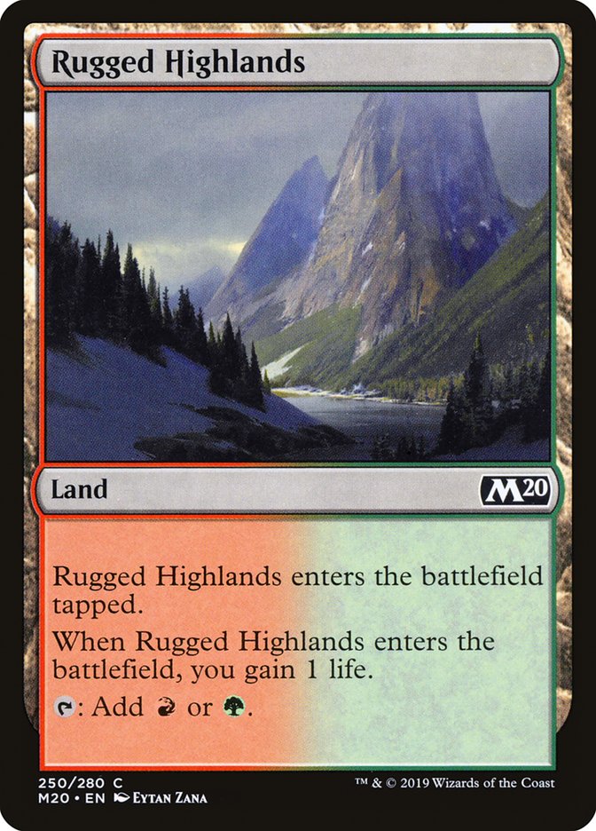 Rugged Highlands [Core Set 2020] | Galactic Gamez