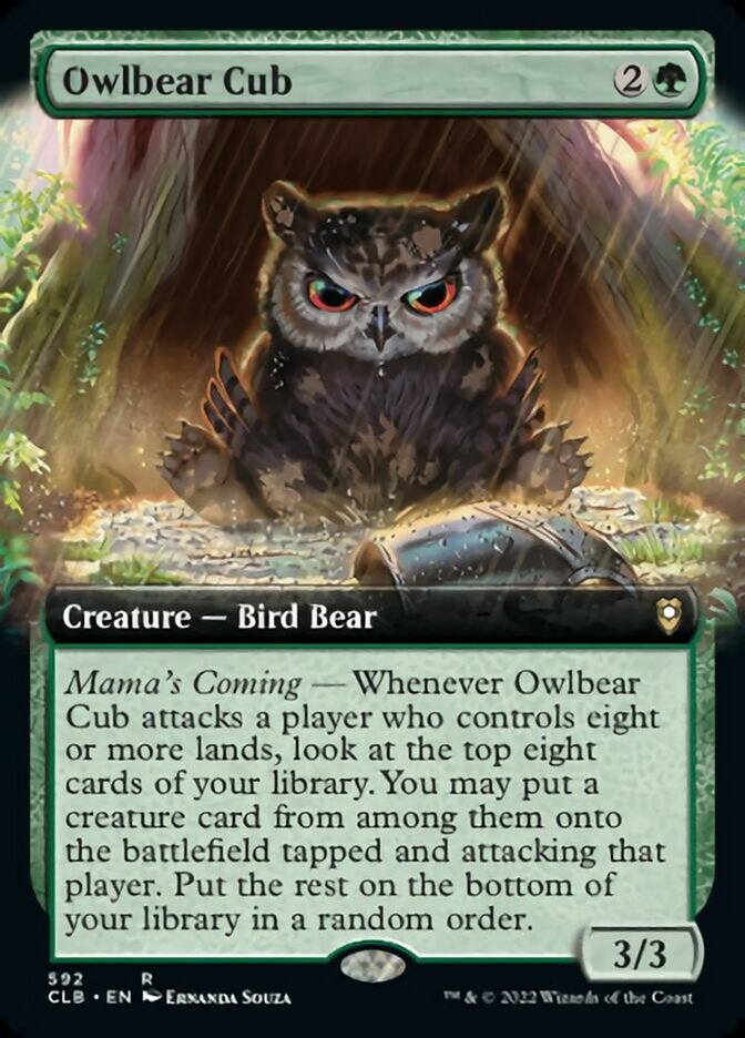 Owlbear Cub (Extended Art) [Commander Legends: Battle for Baldur's Gate] | Galactic Gamez