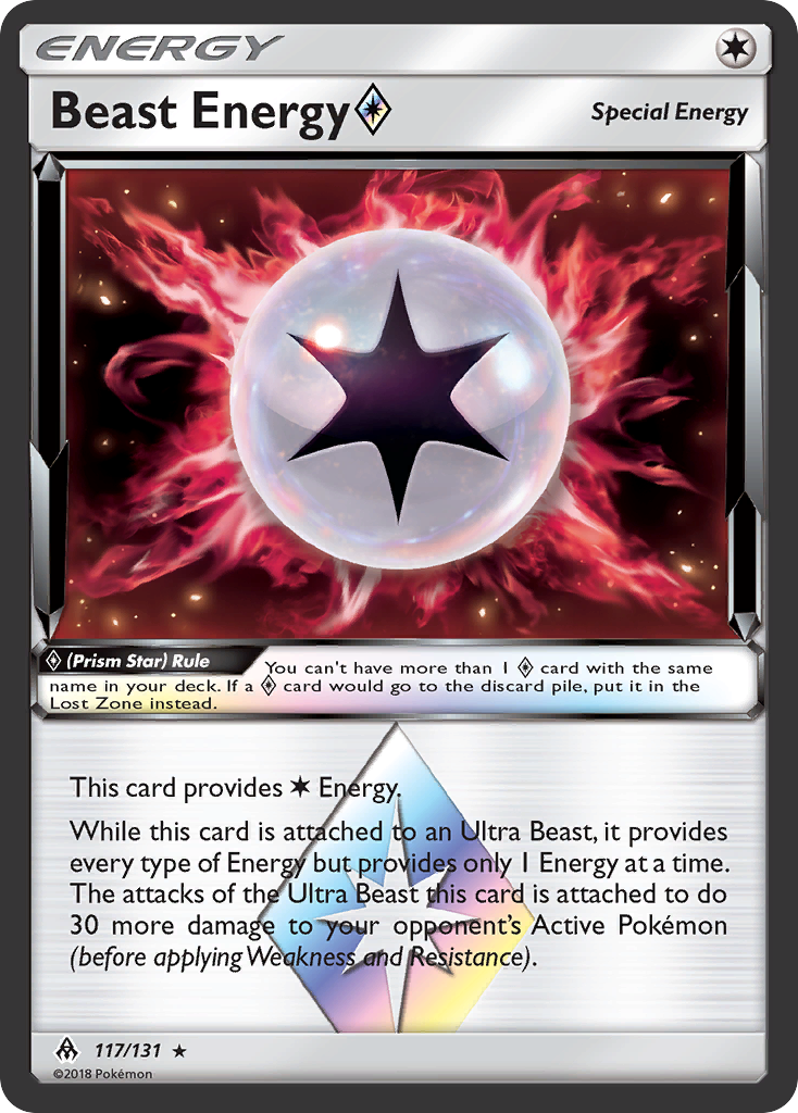 Beast Energy (117/131) (Prism Star) [Sun & Moon: Forbidden Light] | Galactic Gamez