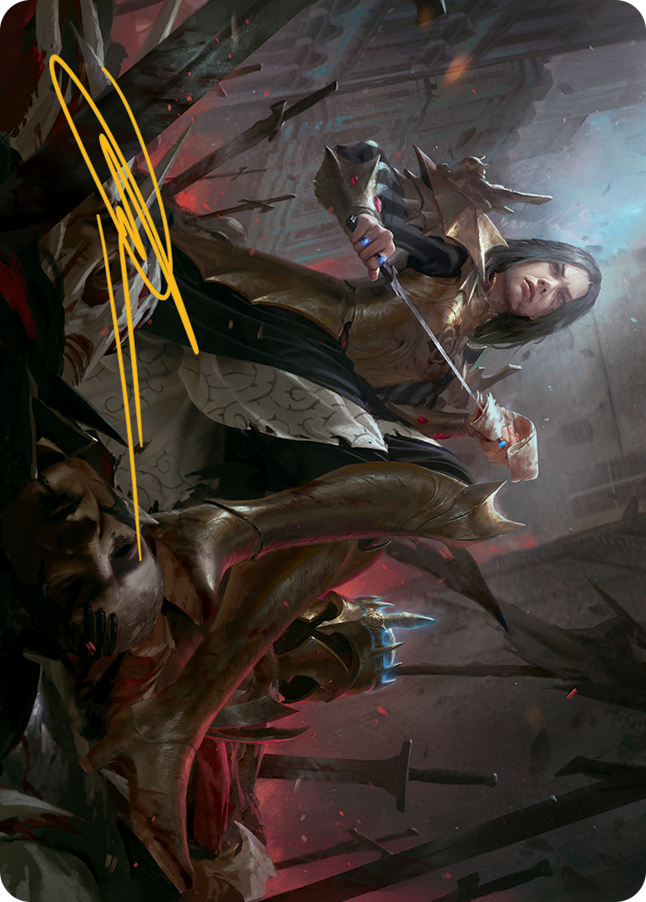 Marchesa, Resolute Monarch Art Card (Gold-Stamped Signature) [March of the Machine Art Series] | Galactic Gamez