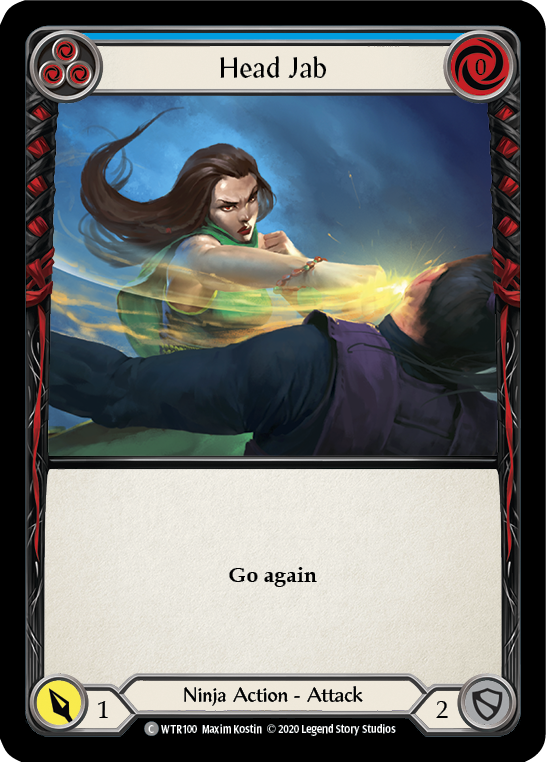 Head Jab (Blue) [U-WTR100] (Welcome to Rathe Unlimited)  Unlimited Rainbow Foil | Galactic Gamez