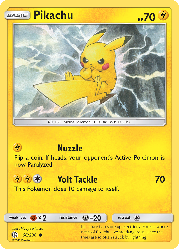 Pikachu (66/236) [Sun & Moon: Cosmic Eclipse] | Galactic Gamez