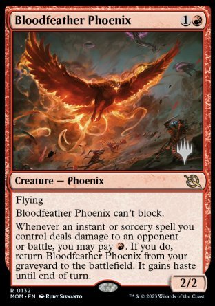 Bloodfeather Phoenix (Promo Pack) [March of the Machine Promos] | Galactic Gamez