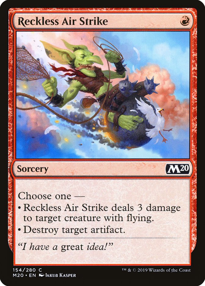 Reckless Air Strike [Core Set 2020] | Galactic Gamez