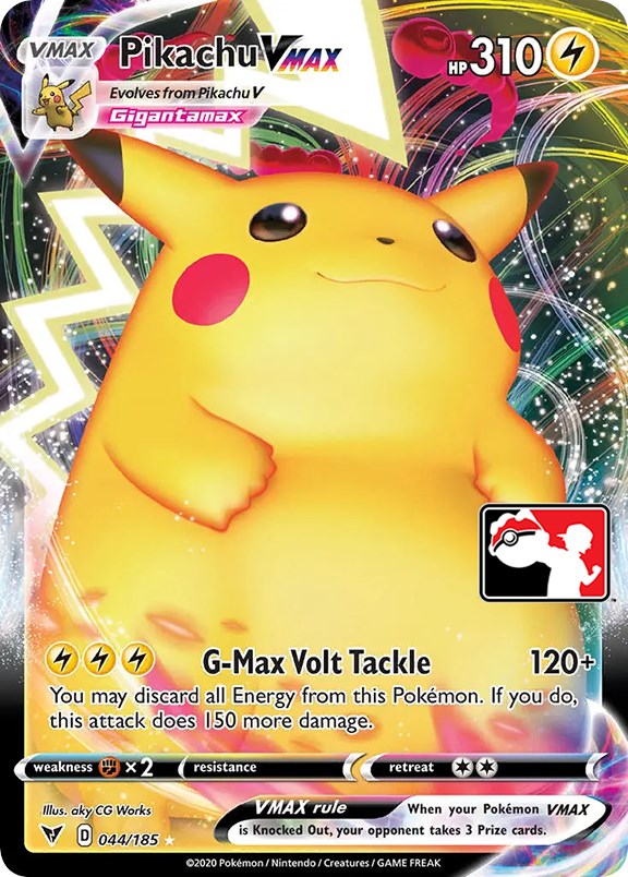 Pikachu VMAX (044/185) [Prize Pack Series One] | Galactic Gamez