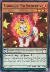 Performapal Fire Mufflerlion [SP15-EN024] Common | Galactic Gamez