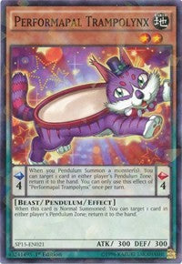 Performapal Trampolynx [SP15-EN021] Shatterfoil Rare | Galactic Gamez