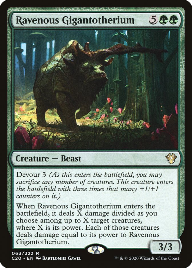 Ravenous Gigantotherium [Commander 2020] | Galactic Gamez