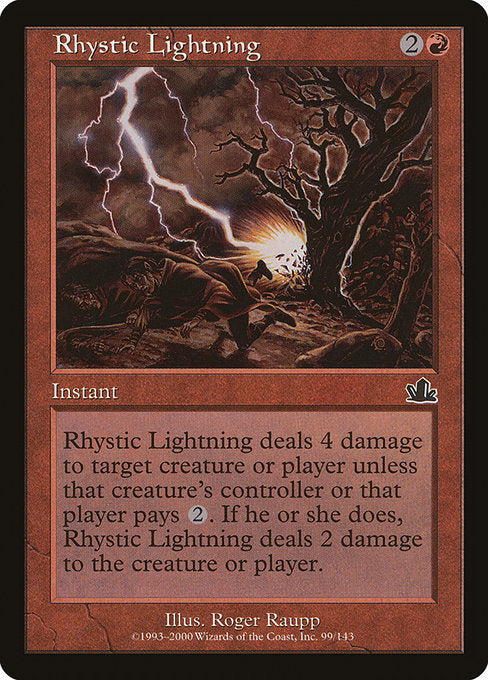 Rhystic Lightning [Prophecy] | Galactic Gamez
