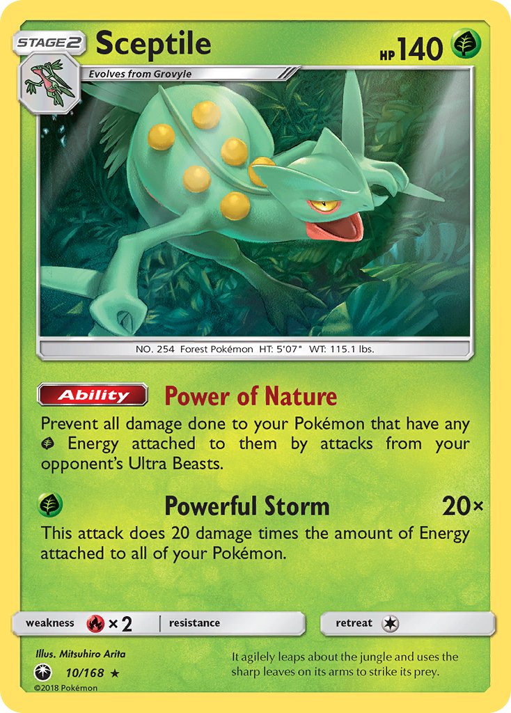 Sceptile (10/168) (Theme Deck Exclusive) [Sun & Moon: Celestial Storm] | Galactic Gamez