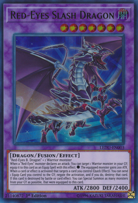 Red-Eyes Slash Dragon [LEDU-EN003] Ultra Rare | Galactic Gamez