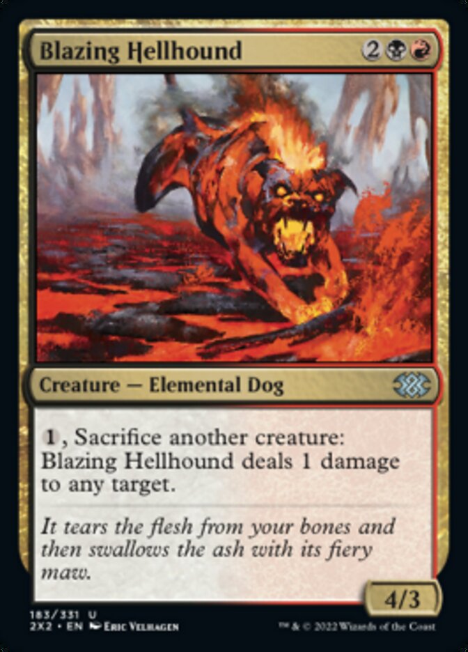 Blazing Hellhound [Double Masters 2022] | Galactic Gamez