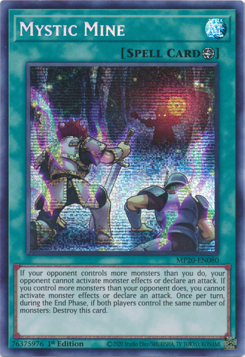 Mystic Mine [MP20-EN080] Prismatic Secret Rare | Galactic Gamez